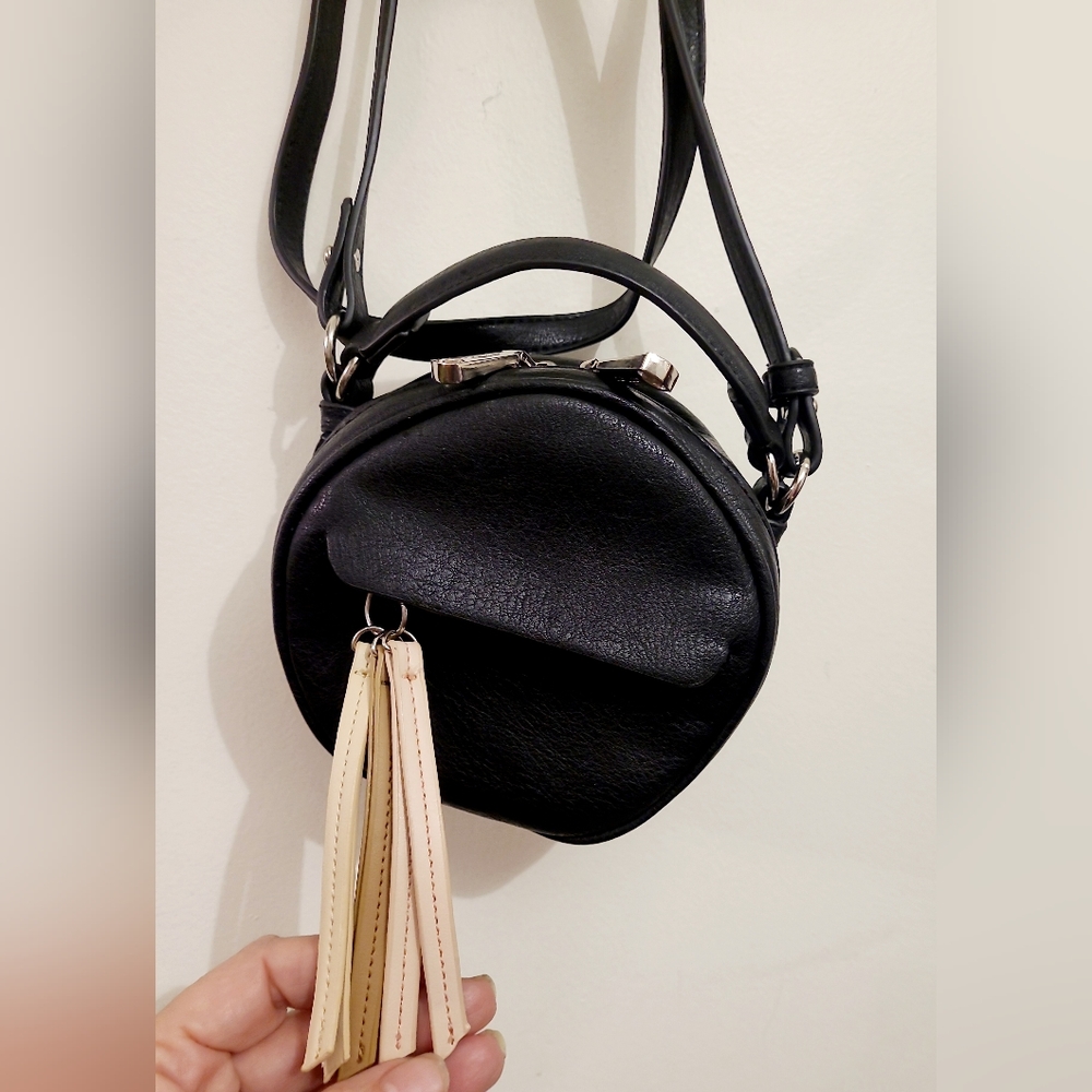 Co-Lab Pleather Round Mini Crossbody Bag